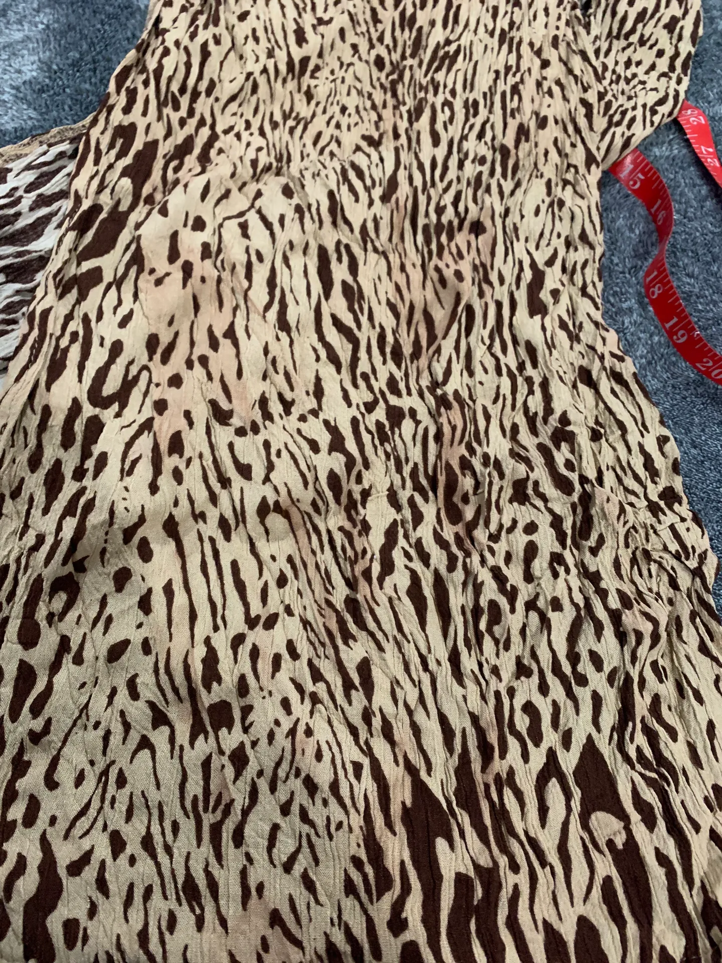 petite animal print maxi skirt side slits size 4 - Image 2