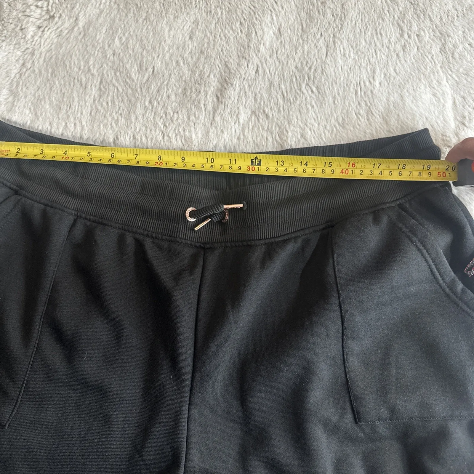 Bebe Women's Logo Sequined Jogger Black‎ 3X - Image 14