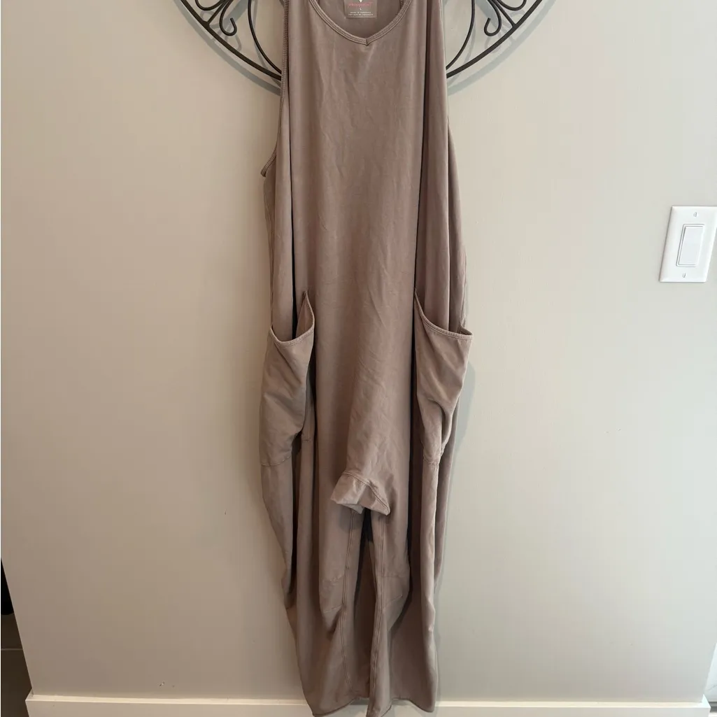 Women's FP Movement Hot Shot Onesie Tan Size L - Image 2