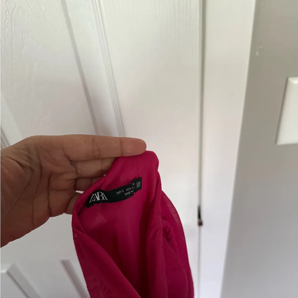 Zara Magneta Hot Pink Long Maxi Flowy Dress - Image 6