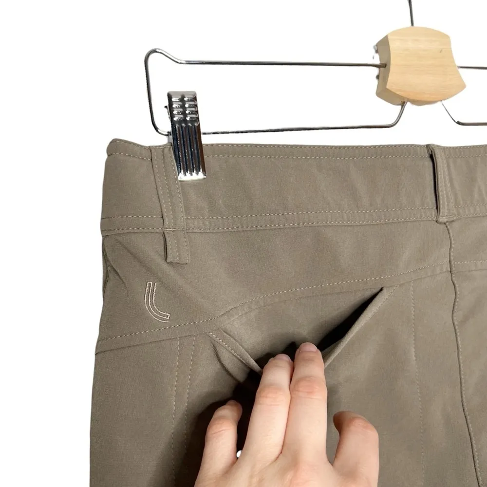 Lolë Taupe Nylon Blend Stretchy Capri Pants Outdoor Hiking - Image 7