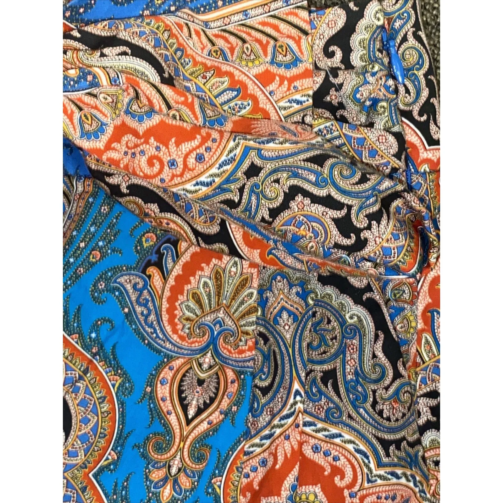 J Crew $98  Tie-Waist Short Skort Paisley Ratti Mediterranean Size 6 EUC - Image 9
