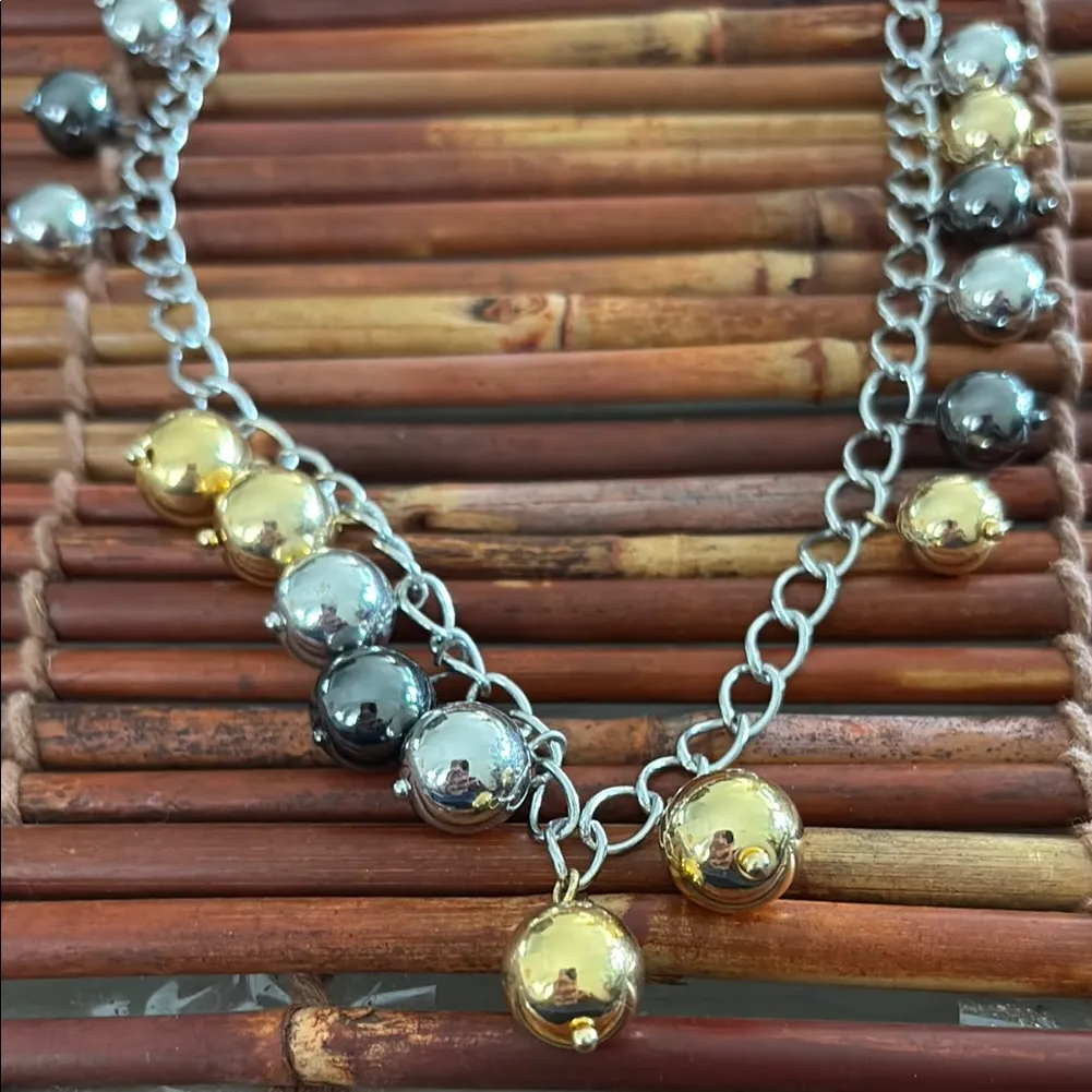 Talbots Gold and Silver Two-Tone Necklace - Image 5