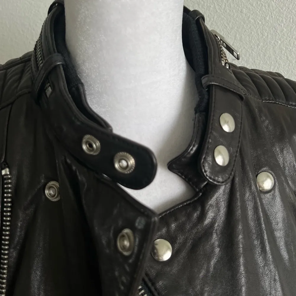IRO Adama Black Leather Jacket - Image 3