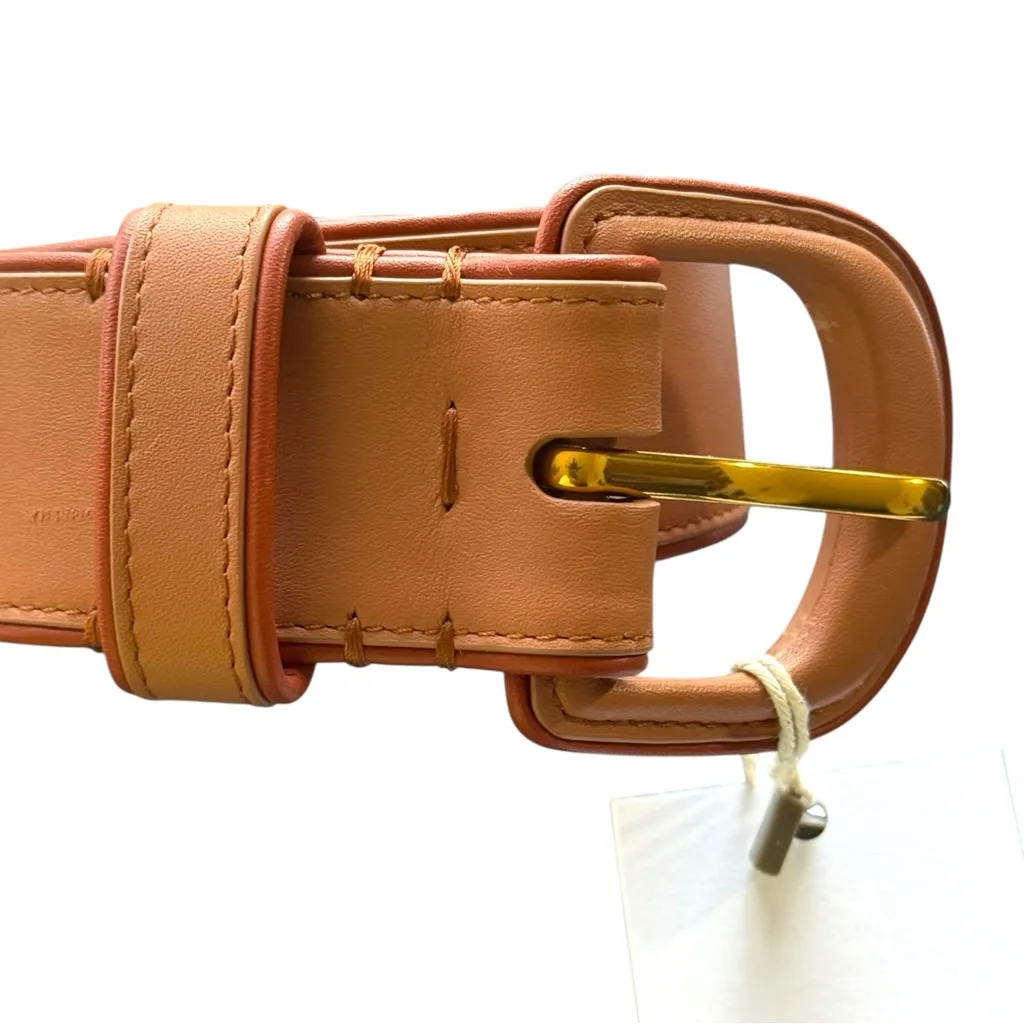 NWT Zimmermann Brown Leather Belt With Buckle | Size M/L - Image 7