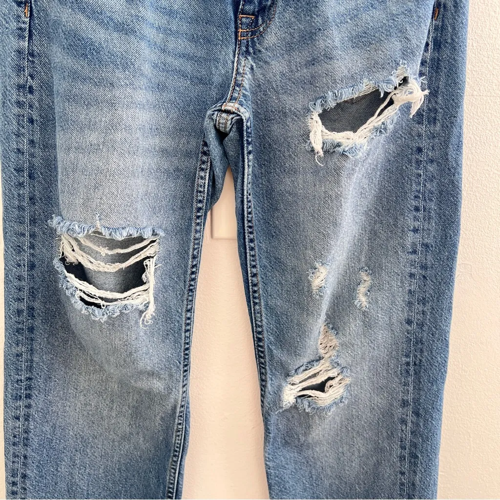 Aeropostale 90s Baggy Jeans Low Rise Distressed Denim 00 REG Y2K Grunge - Image 9