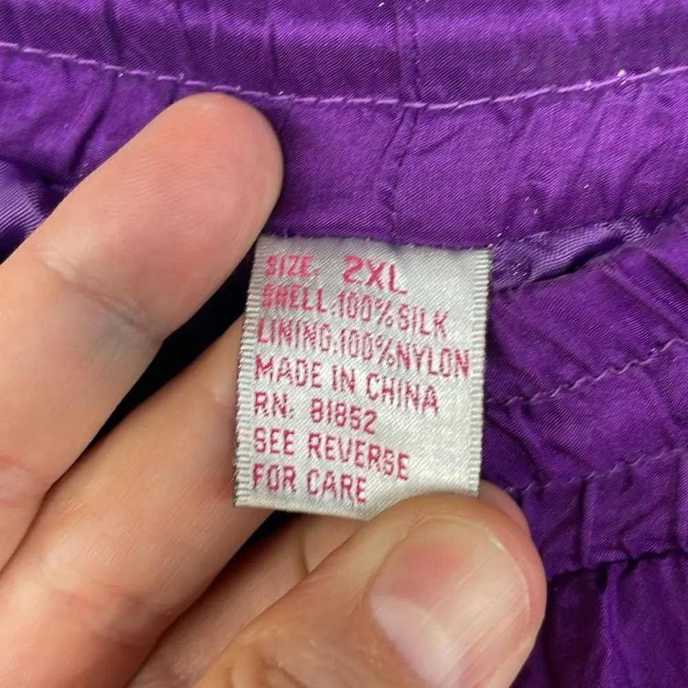 Vintage Silk Joggers Purple Vintage Size 2X Purple - Image 6