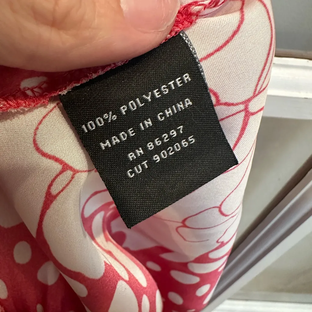 Vintage BCBGMAXAZRIA Y2K Red Floral Smocked Waist Romper Size S Chic Girly Party - Image 8