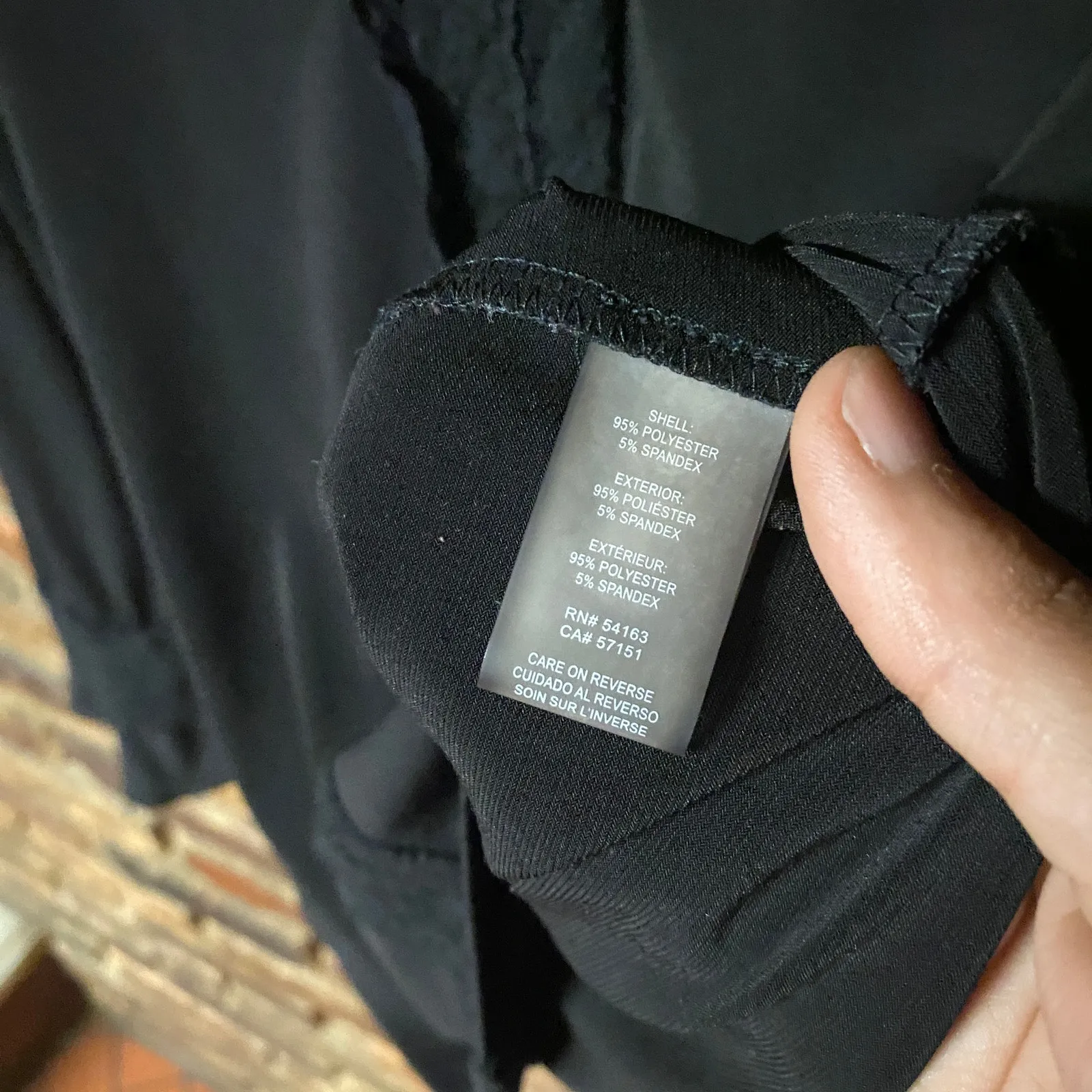 Karl Lagerfeld Black Lace Long Bell Sleeve Blouse Women's Size XS - Image 5