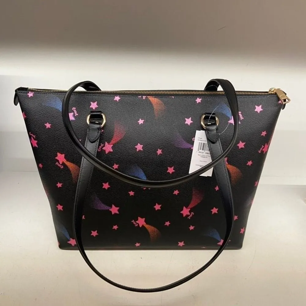 Coach Gallery Tote With Disco Star Print c7668 - Image 3