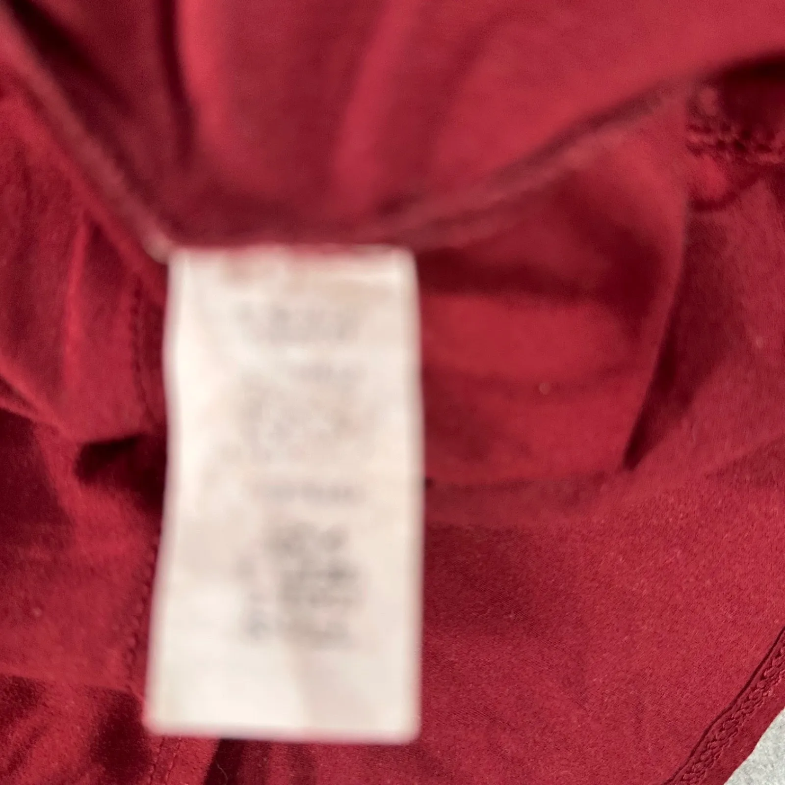 Entro Babydoll Tiered Mini Dress Women's Small Crimson Flutter Sleeve Crew Neck - Image 6