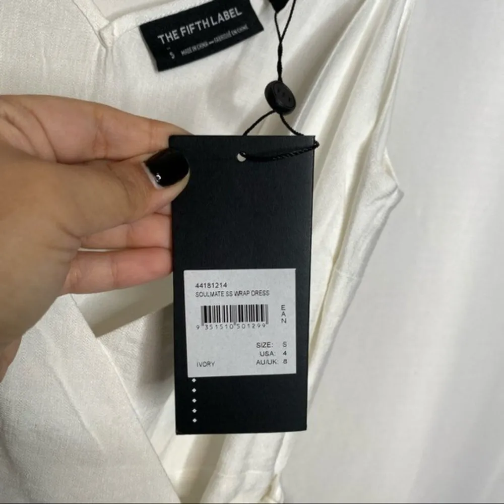 NWT The Fifth Label Soulmate Wrap Dress in Ivory - Image 9