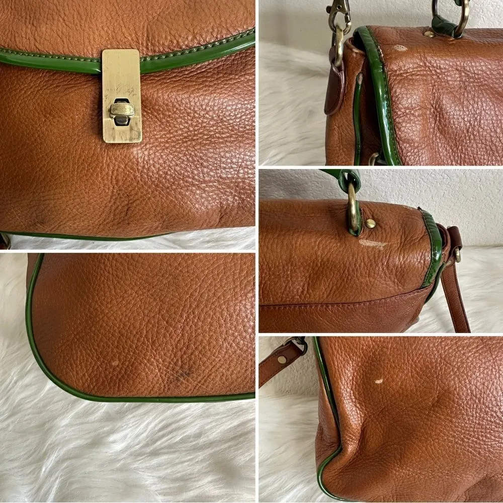 Anthropologie Pilcro Mahogany Brown Leather Crossbody Bag - Image 12
