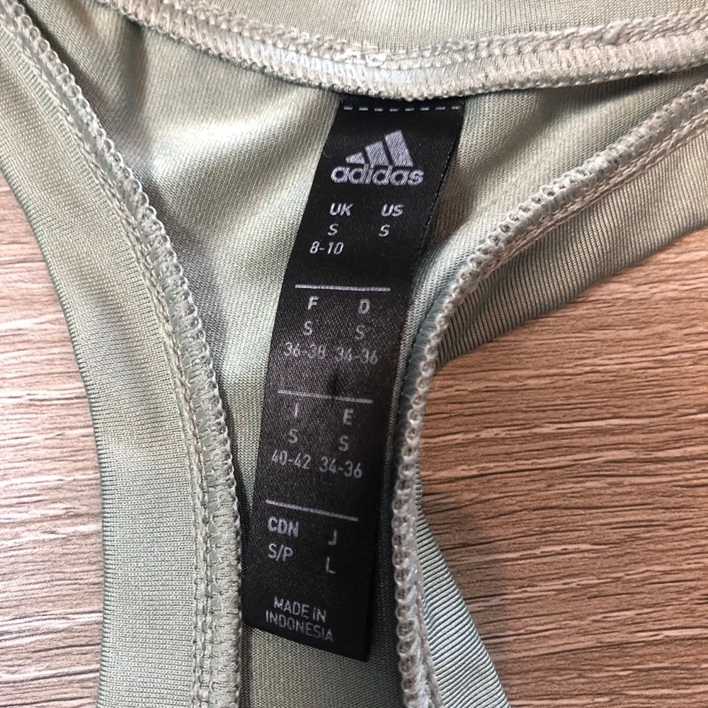 Adidas Green Racerback Womens Athletic Tank Top Size Small - Image 6