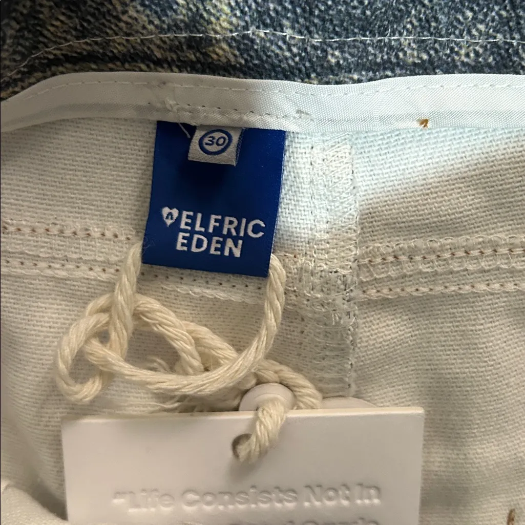 Aelfric Eden Distressed Patchwork washed denim jeans, Size 30, NWT - Image 6