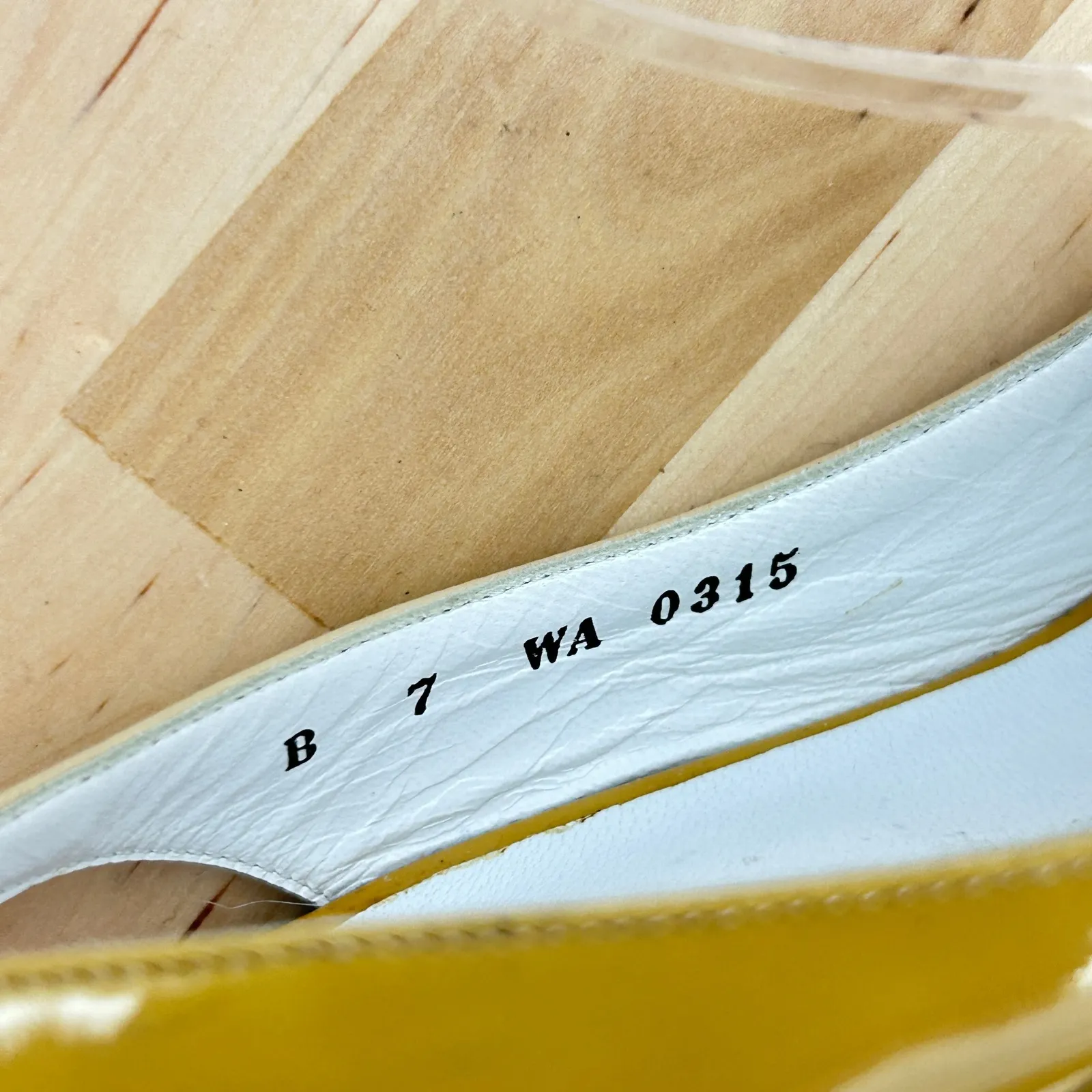 Bruno Magli Womens Peep Toe Tan Beige‎ Leather Wedge Slingback NWOB - Image 7