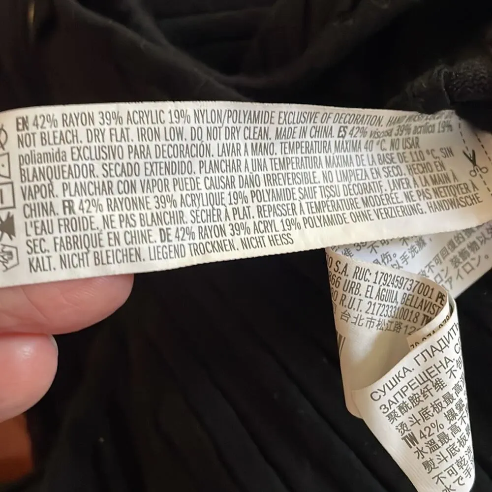 Forever XXI Lace Up Black Ribbed Bodysuit Small Witchy Goth Sexy Indie Sleaze - Image 6