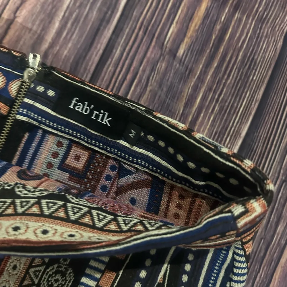 fab'rik Mini Wrap Skirt Vibrant Colors Size Medium - Image 4