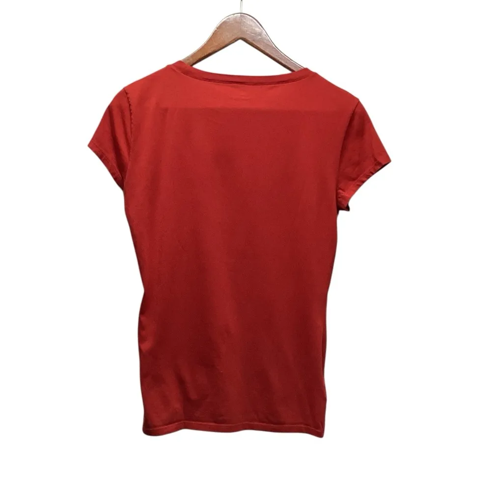 Lacoste. Women’s size 40 ss crewneck. Red - Image 2