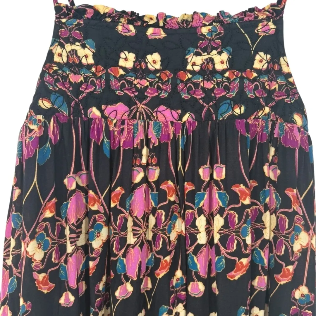 Anthropologie Sleeveless Quilted Floral Maxi Dress Size XS Bohemian Boho Peasant - Image 6