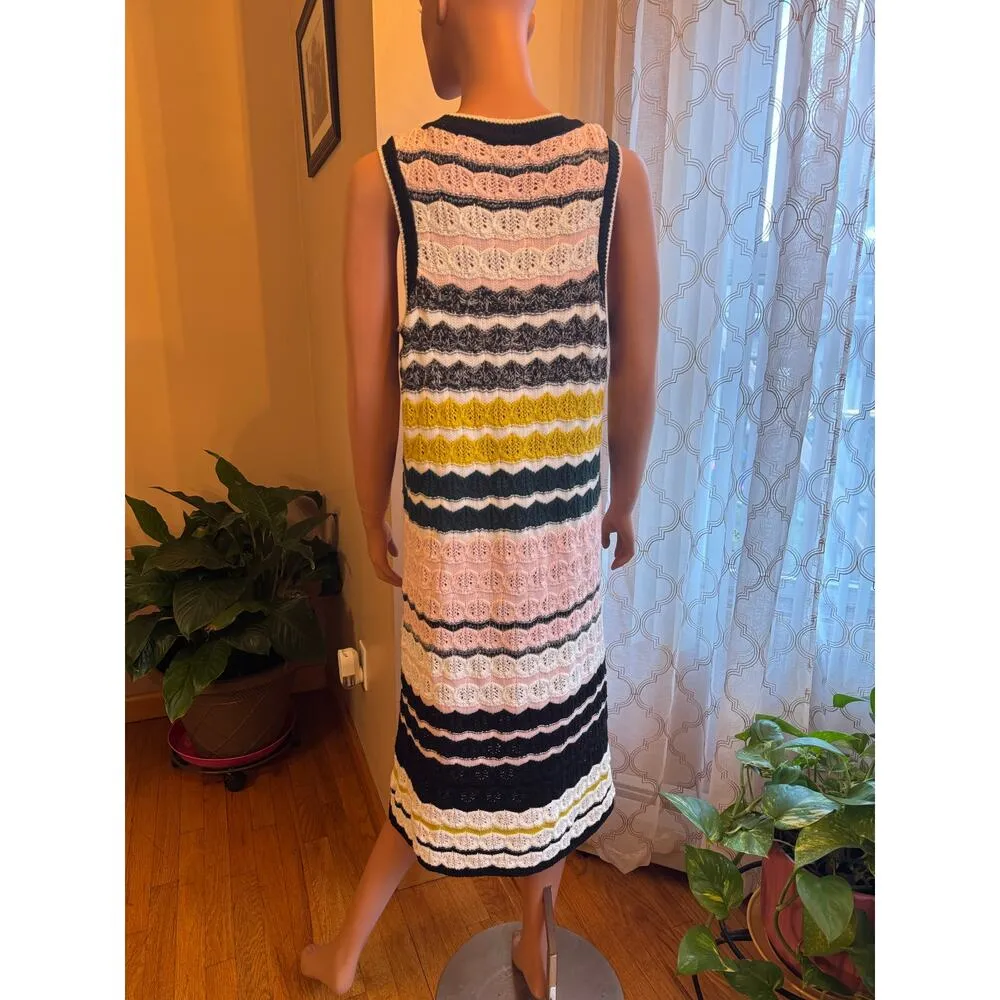 Anthropologie Akemi + Kin April Crochet Knit Sleeveless Sweater Dress Size XL - Image 5