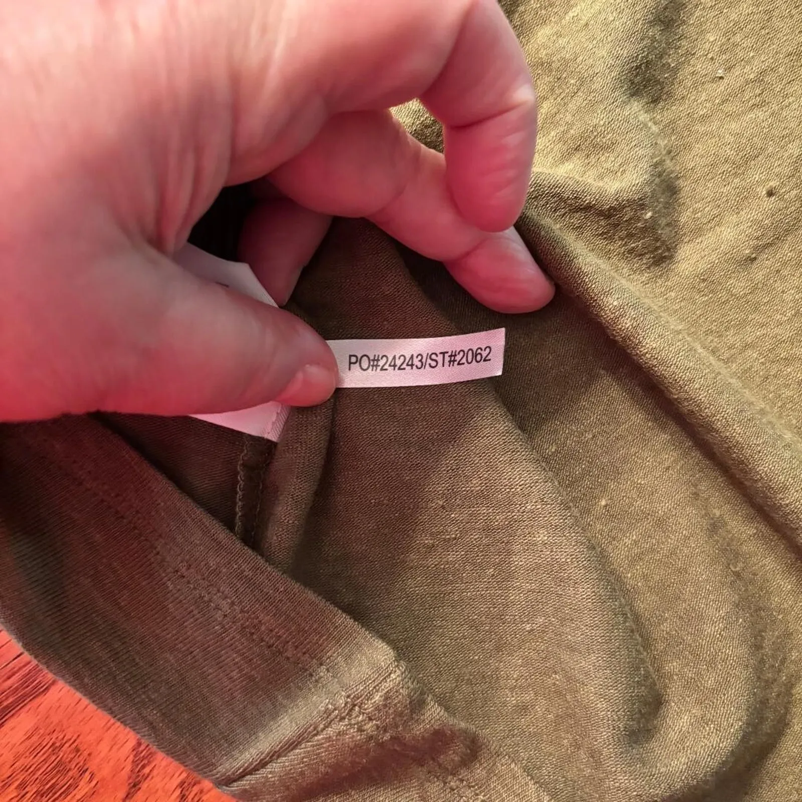 Lysse Jungle Khaki Classic Tee Short Sleeve Women's Size L 95% Linen NWT - Image 6