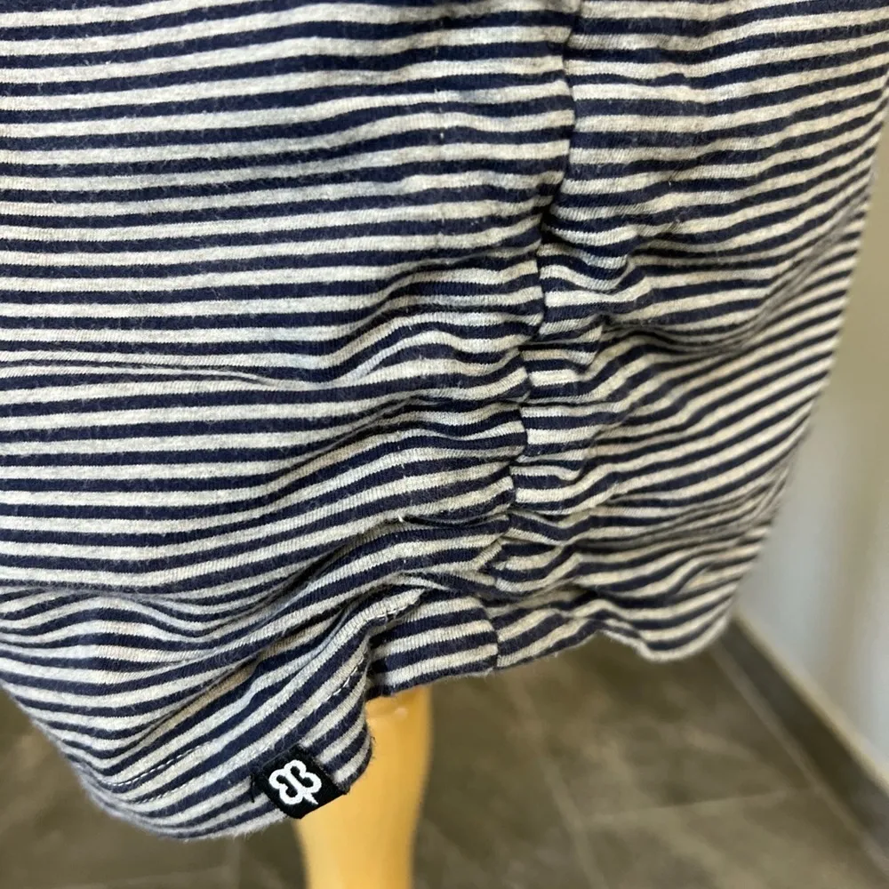 Betabrand 30 Day Striped 3/4 Sleeve Ruched‎ Travel Dress - Image 7