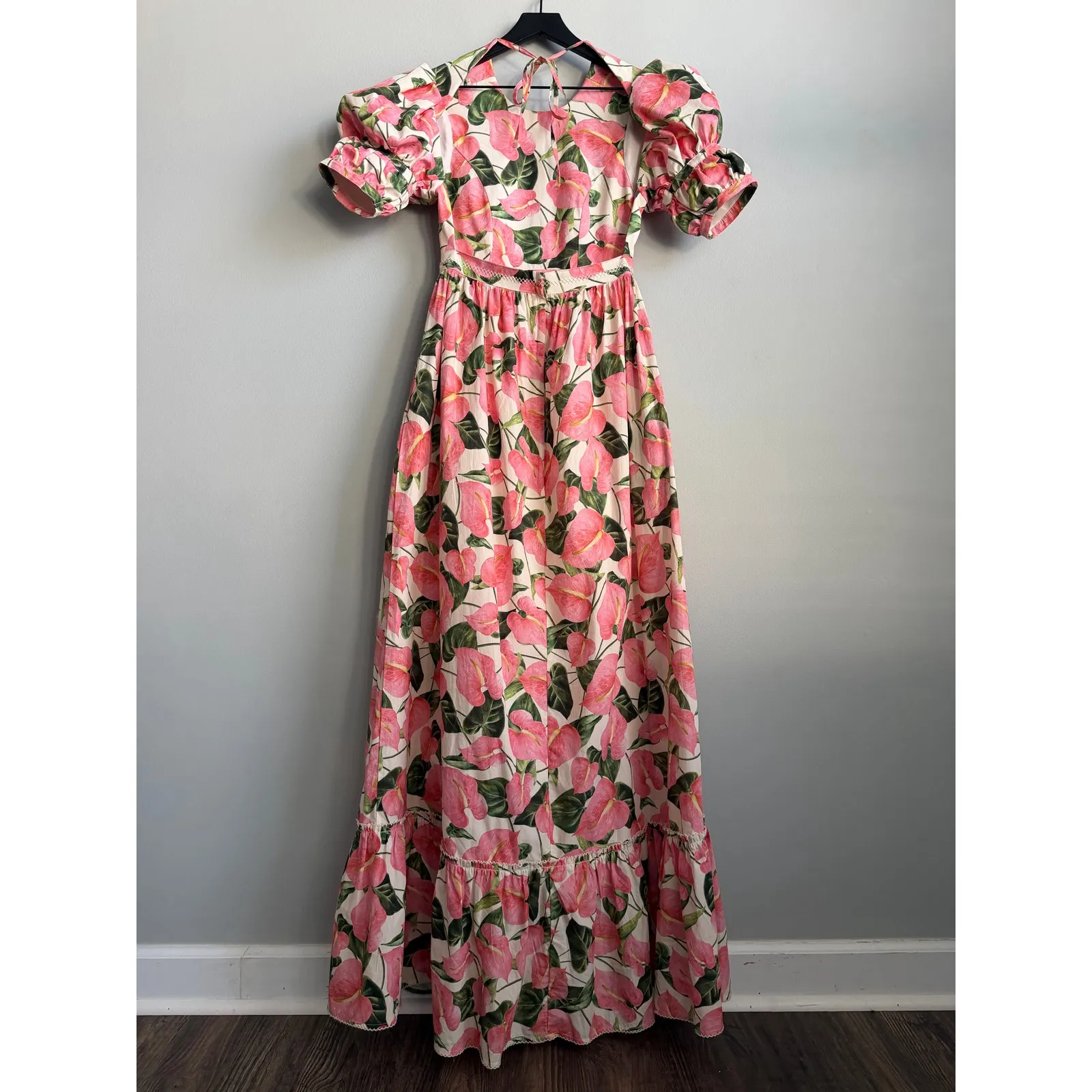 Agua by Agua Bendita Amapola Anturios Dress Size Small Pink - Image 10