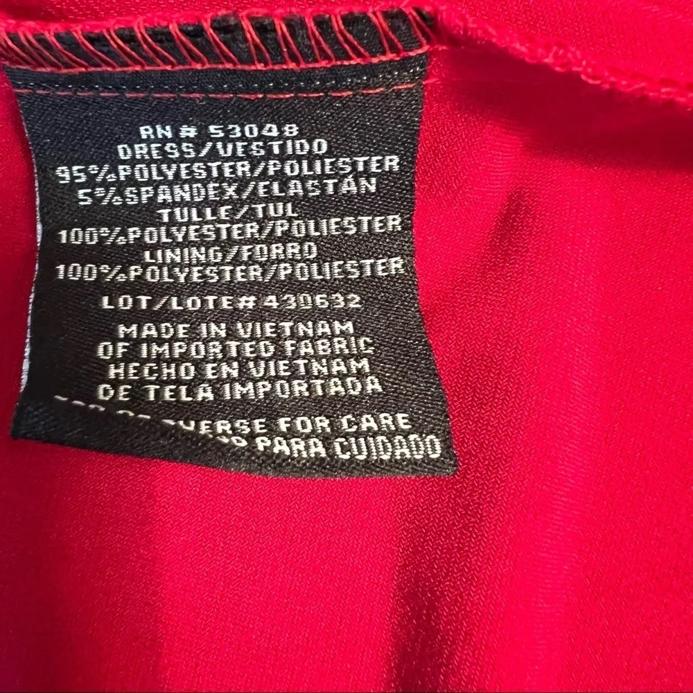 Morgan & Co. Red Open Back Halter Jersey Knit Evening Dress NWT 5 (Jrs) Size undefined - Image 11