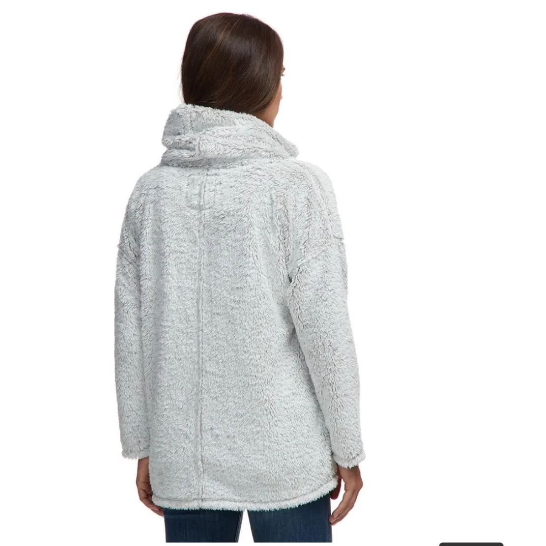 Dylan Sherpa Soft Cowl Neck Pullover Sweater Women's Cozy Fleece Top - Image 2