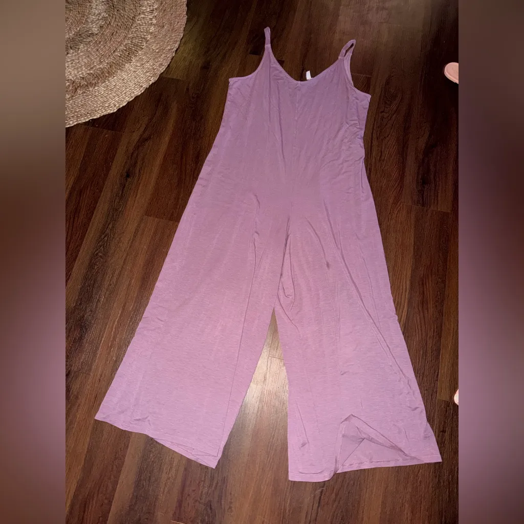 Athleta wide leg jumpsuit nwot mauve casual classic winter $98 - Image 4