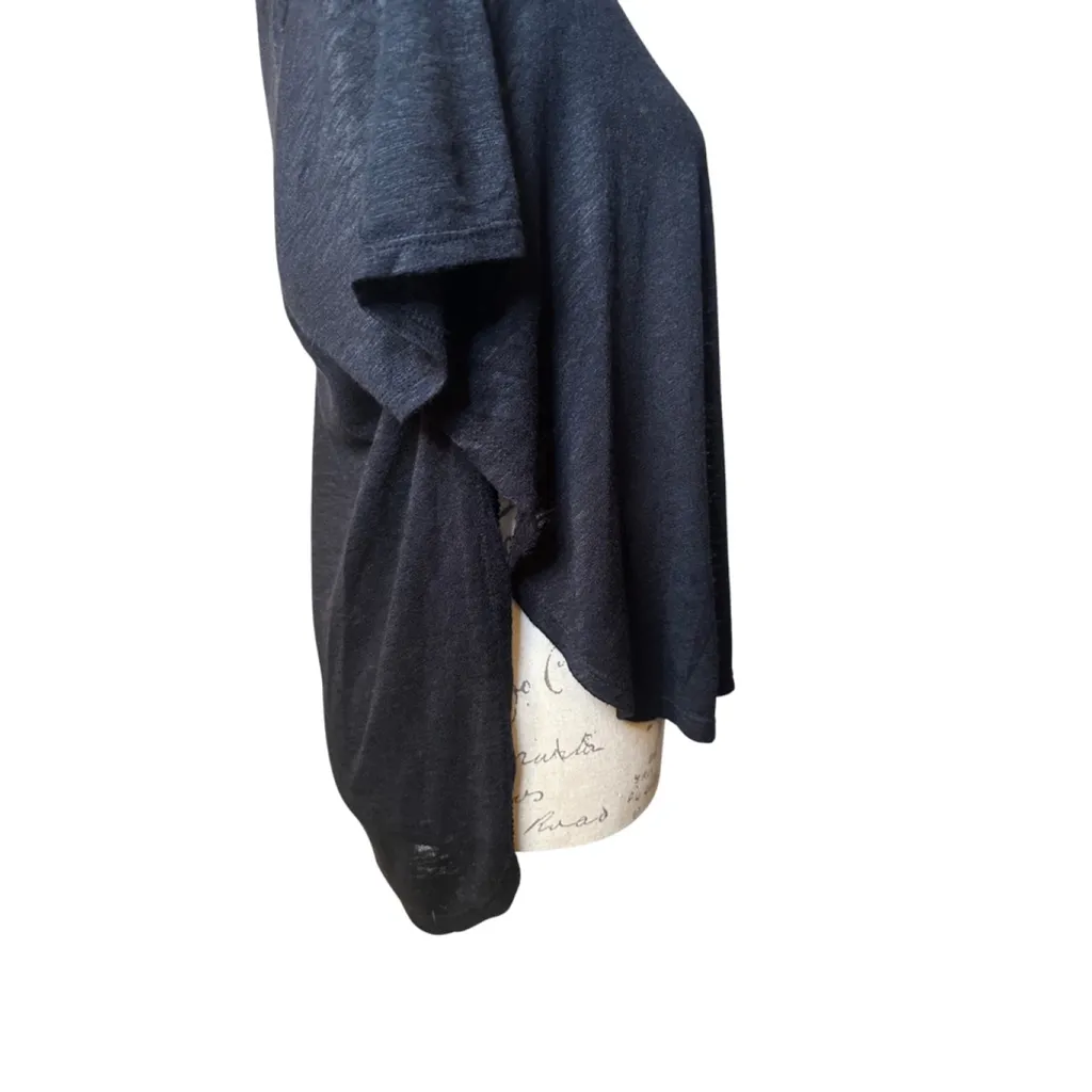 Melrose and Market Size Large Black Sheer Scoop neck Short Sleeve Shirt - Image 6