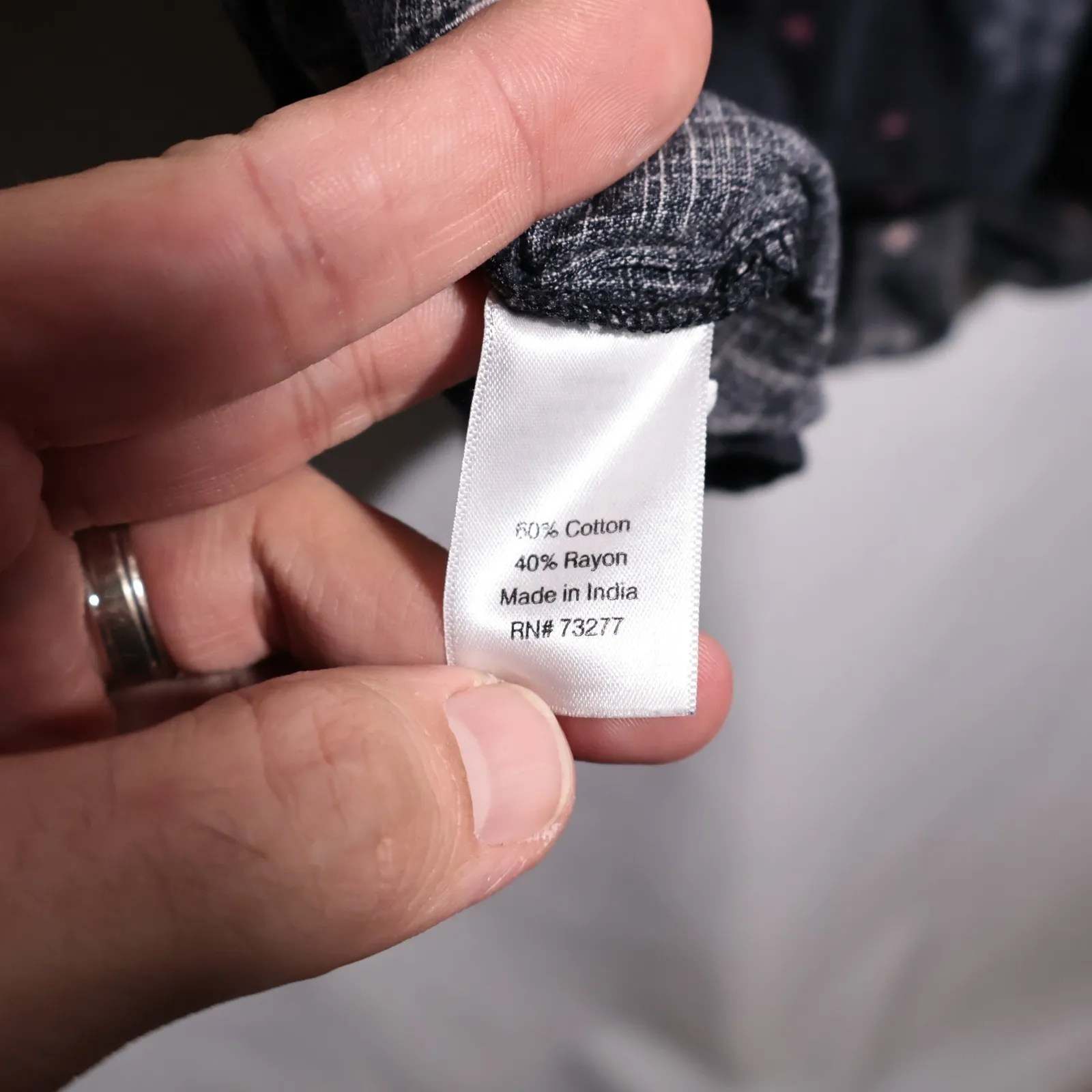 Sonoma Womens Plus Size 3X Moody Floral Peasant Blouse Boho Fairy Grunge Twee Gray - Image 4