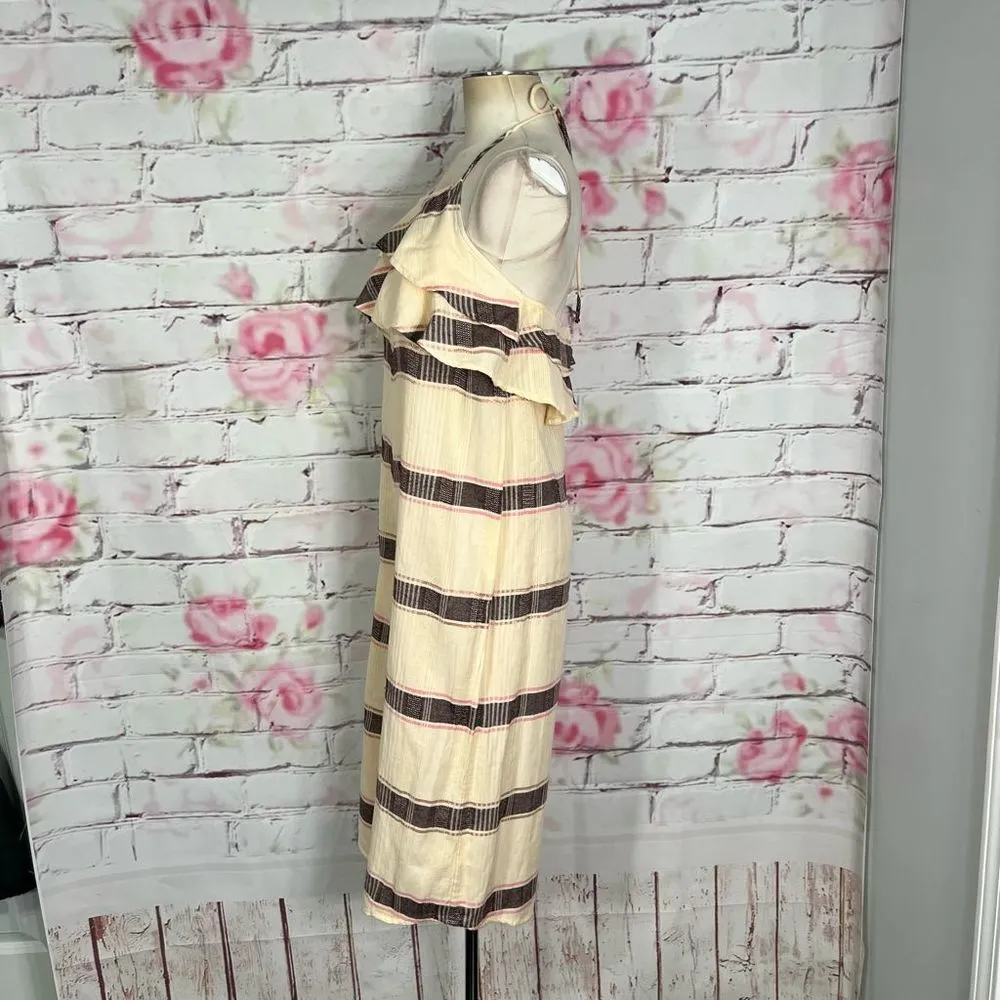 Saturday Sunday Anthropologie marina striped halter jumpsuit size small - Image 9