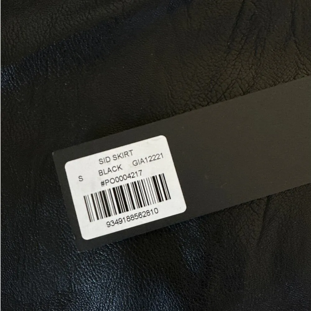 I.AM.GIA - Sid Faux Leather Mini Skirt in Black - Image 2