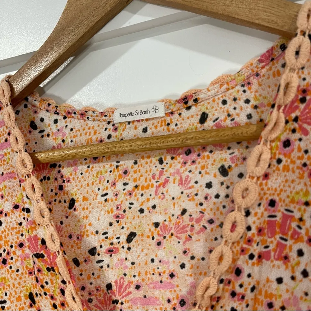 REVOLVE EXCLUSIVE- POUPETTE ST. BARTH JOAN MAXI DRESS- CROCHET MIDRIFF FLORAL - Image 10