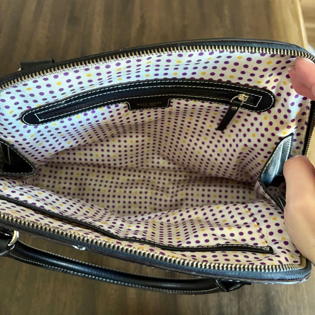 Kate Spade Wellesley Leather Maeda Top Handle Satchel Black - Image 6