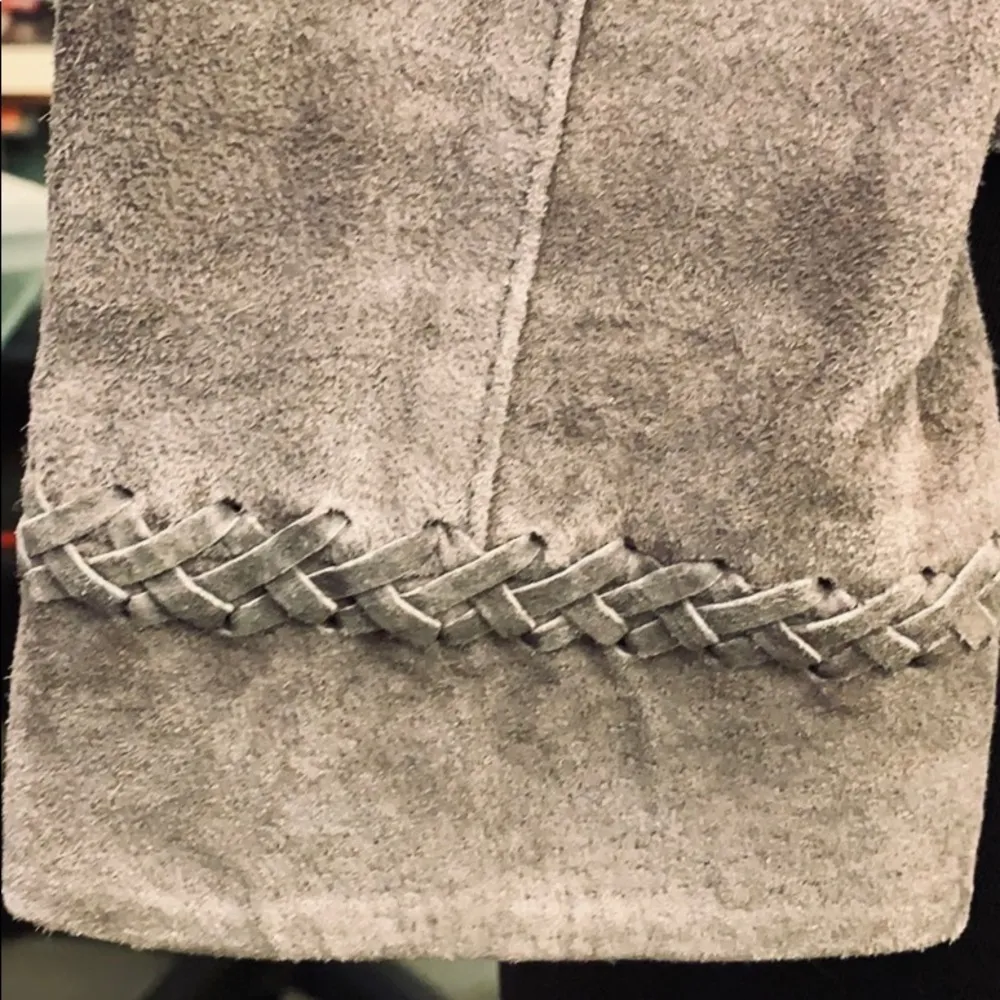 AK Anne Klein gray suede blazer. - Image 7