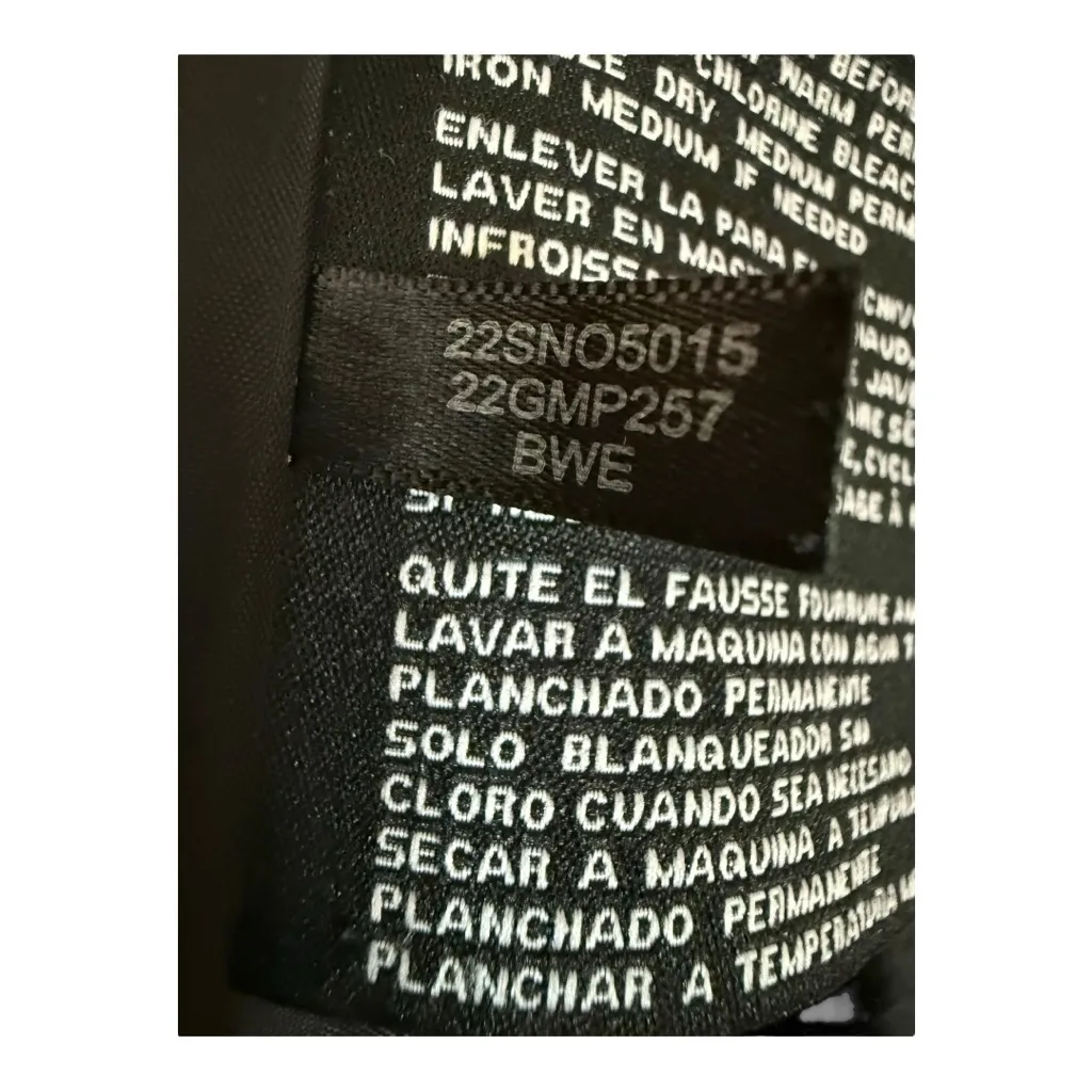 Guess LA Women’s Puffer Coat Jacket Hooded Black White Tweed Print Size XXL - Image 15