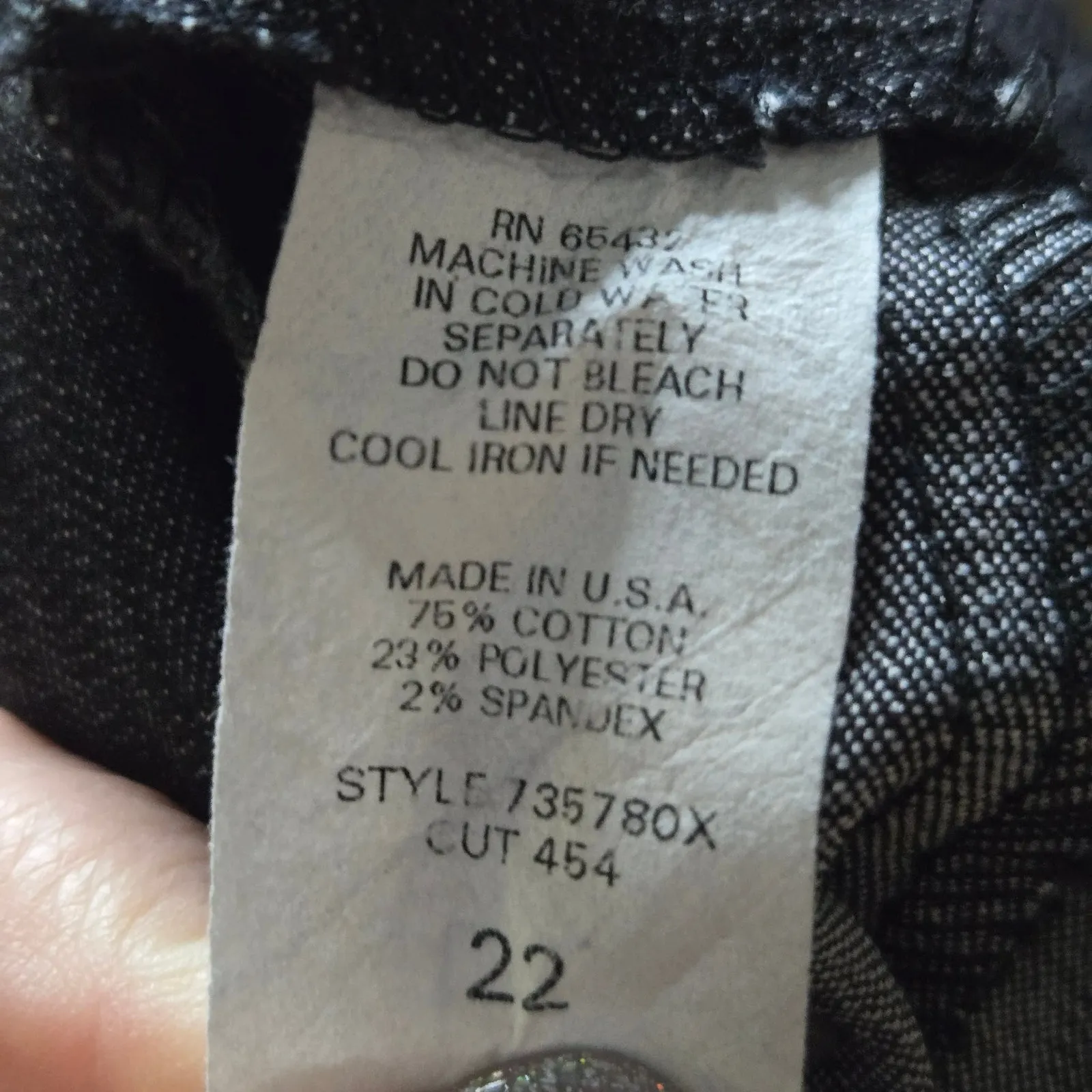 Spring Street Wide Waist Band Three Button Enclosure Dress Pant Size 22 - Image 4