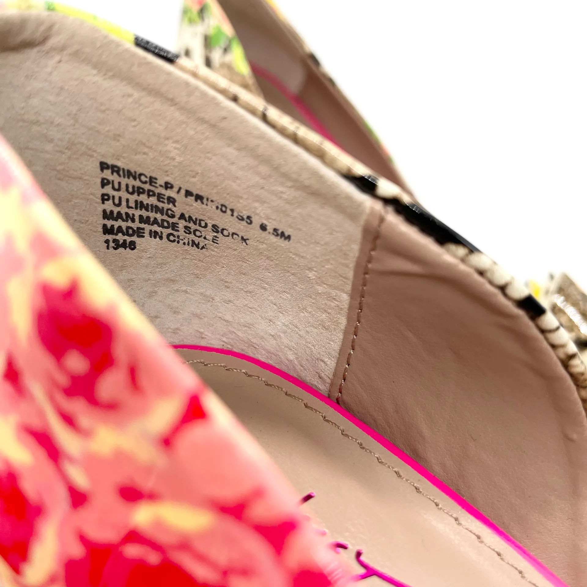 Women's Prince D'Orsay Floral Snake Print Bow Pump - Image 9