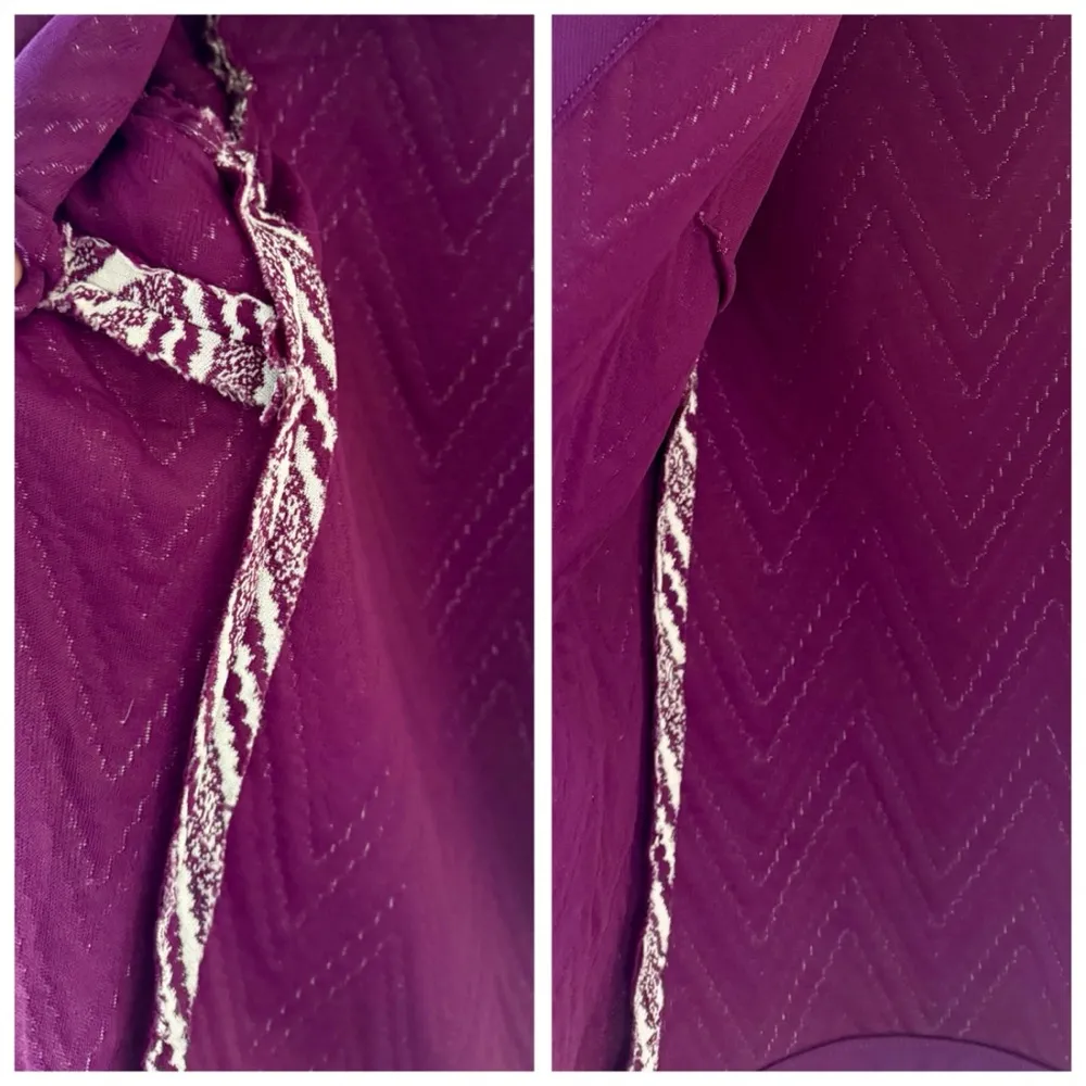 Vintage Quilted Suit Blazer Jacket & Purple Drop Waist Shift Dress Set, sz. M Size M - Image 4