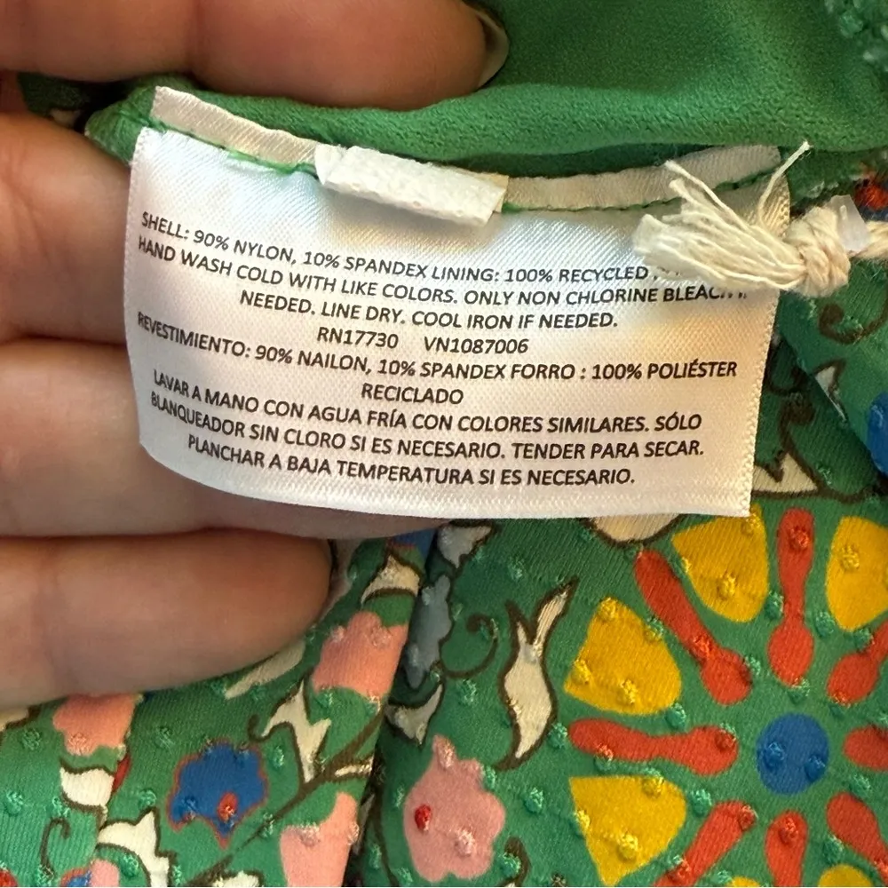 RHODE X TARGET Zinnia Floral Print Halter One Piece Swimsuit WOMEN Size XXL NWT Green - Image 16