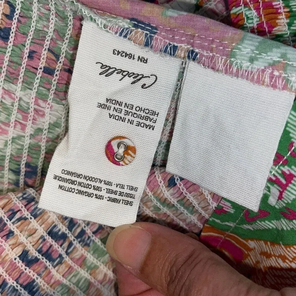 CLEOBELLA WOMEN TOPS SHORT‎ SLEEVE Aminah Color Panama Size Large - Image 8