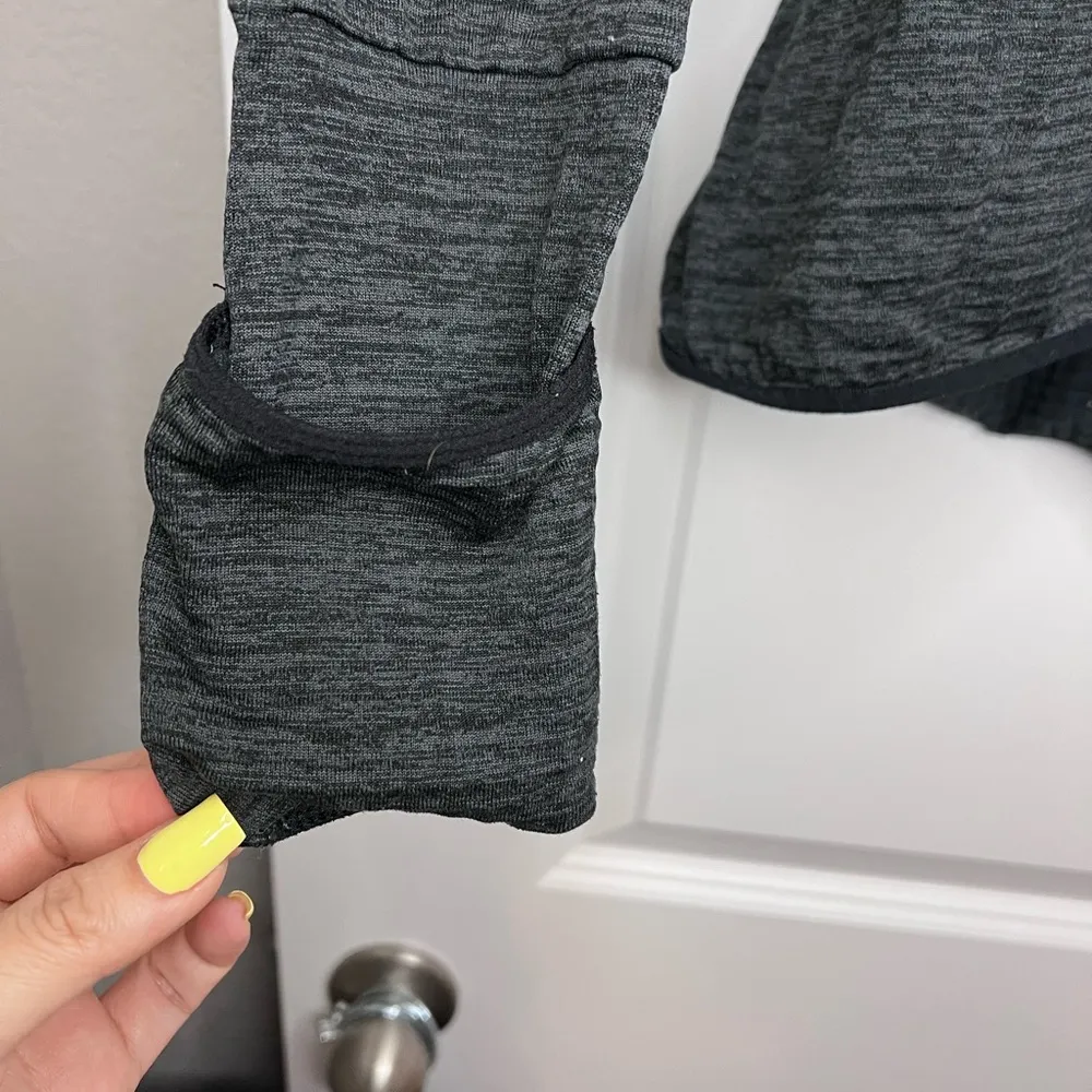 Women Nike Gray Quarter-Zip Pullover - Image 6