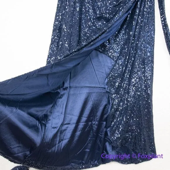 New! City Chic Athena Maxi sequin Dress navy blue,‎ size 24 - Image 10