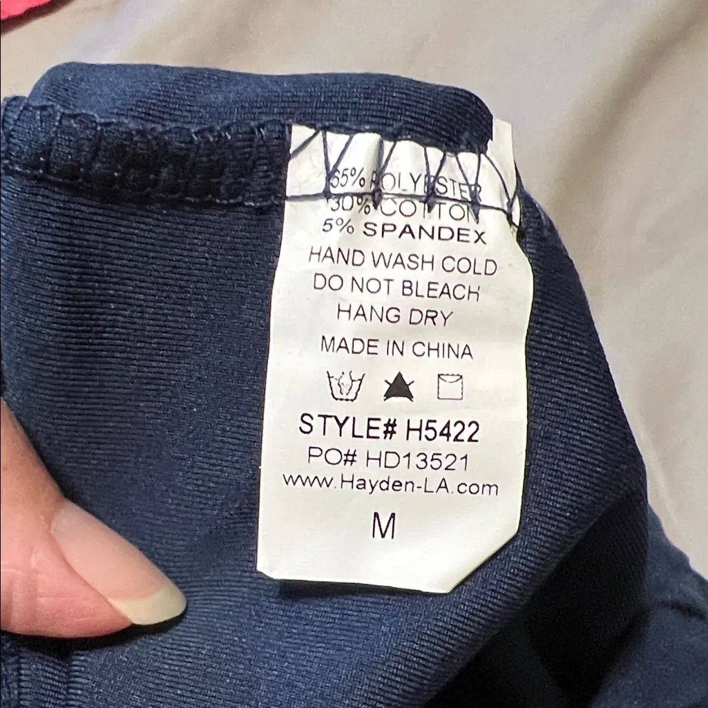 Hayden Navy Leggings with Lace Detail - Image 6