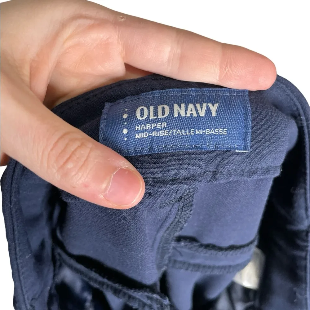 Old Navy Blue Harper Mid Rise Dress Pants 0 - Image 3