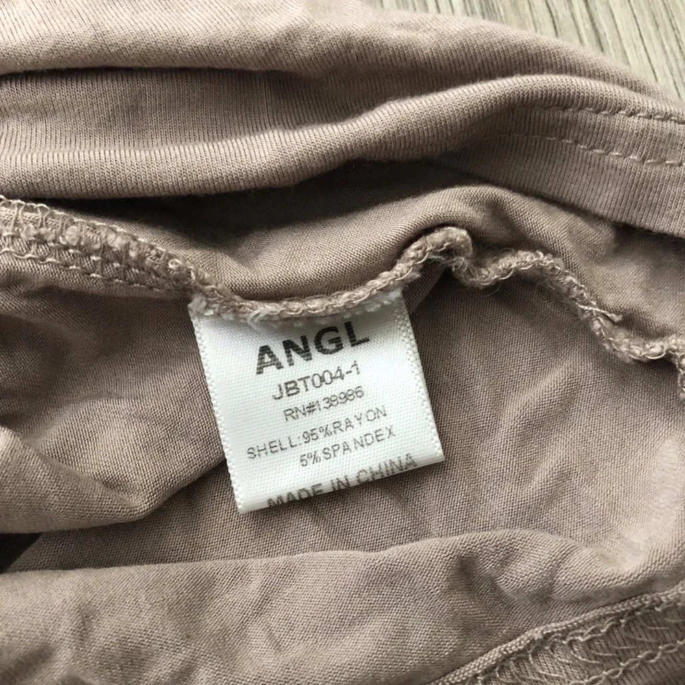 ANGL Tank Top Stretchy Taupe Small - Image 3