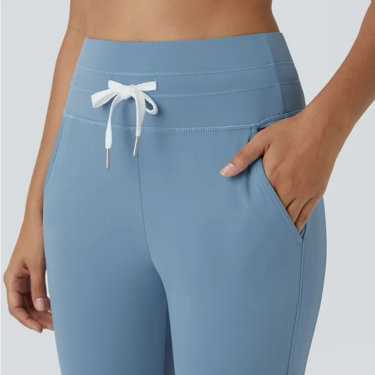 Halara Soflty Zero plush high waisted drawstring pocket plain full length jogger - Image 5